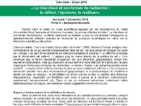 <strong>Avant le 25 juin</strong> – AAC pour la 8ème JE des doctorants du CERLIS