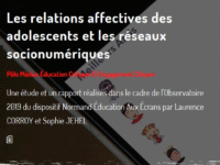 Les relations affectives des adolescents et les réseaux socionumériques