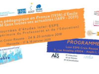 <strong>Les 24-25 octobre</strong> – JE “L’Évolution Pédagogique en France dans toutes ses actualités”