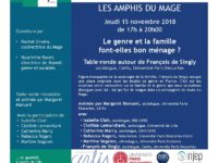 <strong>Le 15 novembre</strong> – Amphi du MAGE autour de François de Singly
