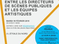 <strong>Le 19 février </strong> – JE “Les relations entre les directions de scènes publiques et les équipes artistiques”