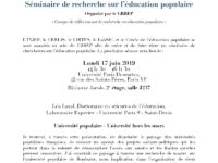 <strong>Le 17 juin </strong> – Séminaire du GRREP