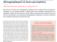 “Quand la population se penche sur elle-même: enquête sur les connaissances démographiques et leurs perceptions”