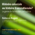 <strong>16 novembre 2020 > – Intervention de Rebecca Rogers à l’Université de Genève