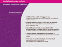 “Socialisation des enfants, Intentions, attentions et injonctions”
