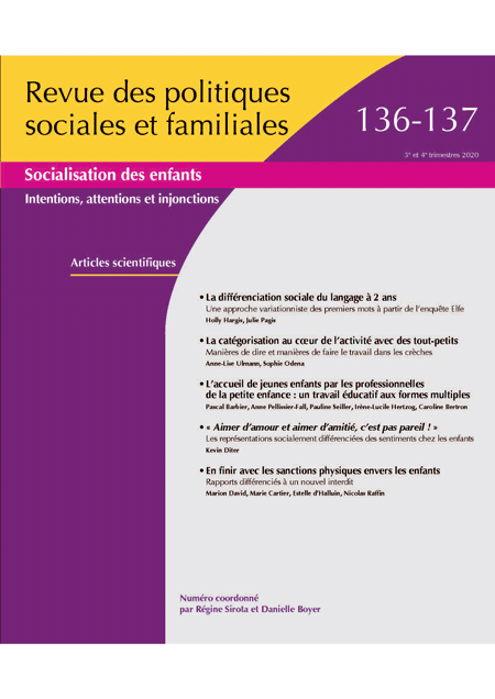 “Socialisation des enfants, Intentions, attentions et injonctions”