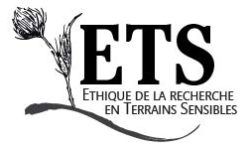 <strong> Avant le 15 juin 2021 </strong> – AAC du colloque “L’éthique dans les recherches en terrains sensibles”