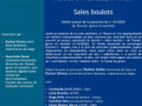 <strong> Le 31 mars 2022 </strong> – Amphi du Mage « Sales boulots »