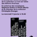 <strong>Le 11 janvier 2023 > – Soirée de lancement de “Chiffre” d’Olivier Martin