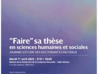 <strong>Le 1er avril 2025 </strong> – JE des doctorant·e·s du CERLIS