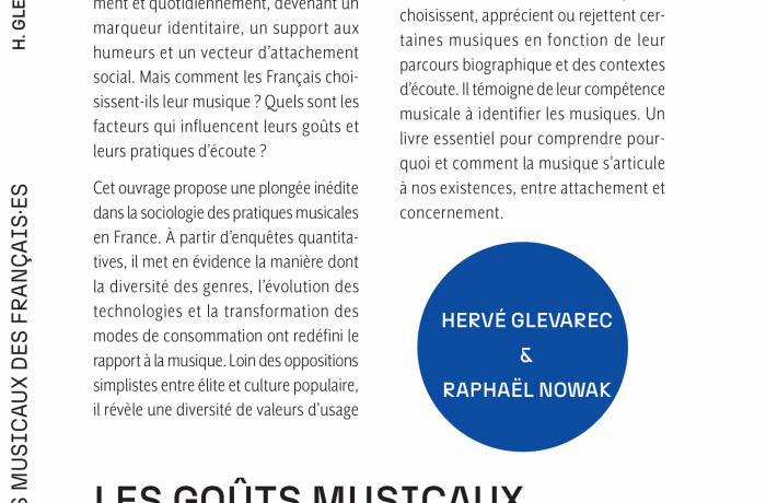 Les goûts musicaux des Français·es